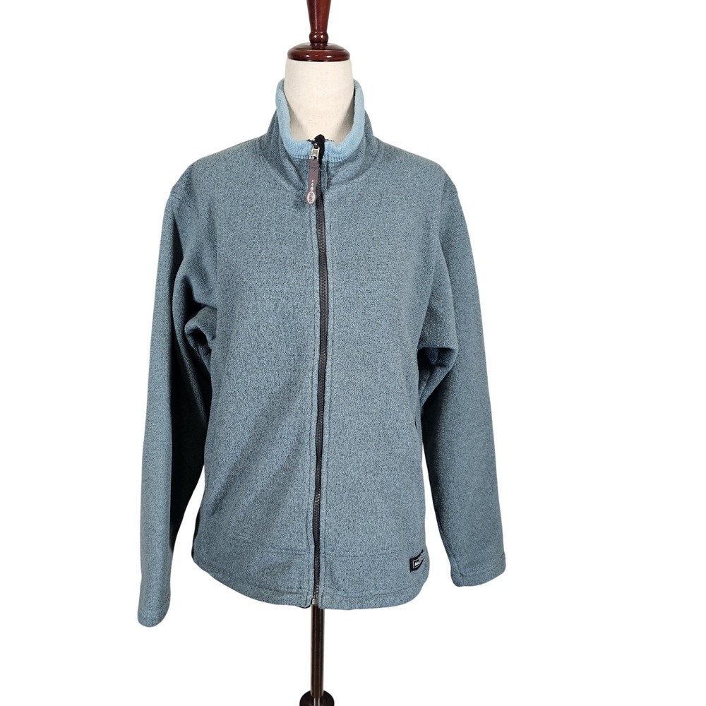 REI Jacket Womens Small Blue Polartec Fleece Full Zip Outdoors Zip In S06
